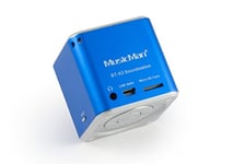 MusicMan TXX3808 Mini Wireless Soundstation BT-X2 (MP3 Player, Bluetooth) - Blue