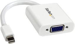 Adaptateur Mini Displayport Vers Vga - Blanc - 1080P - Adaptateur Convertisseur D'Écran Mini Displayport Thunderbolt Vers Vga - Convertisseur Mini Dp Vers Vga (Mdp2Vgaw)[VID061882]