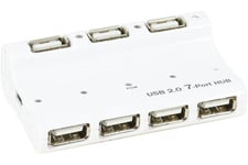 Hub 7 ports usb 2.0 desktop auto-alimente