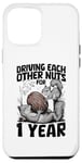 iPhone 15 Pro Max 1st Wedding Anniversary 1 Year Driving Each Other Nuts Case