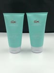 2 X Lacoste L.12.12 Pour Elle Natural Shower Gel For Women 150ml Each