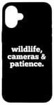 iPhone 16 Plus Wildlife Cameras and Patience Nature Photography Lovers Case