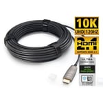 Optisk HDMI-kabel - 10K, HDMI 2.1, 48 Gbps, opptil 100m - in-akustik 1.0m