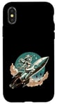 Coque pour iPhone X/XS Space Cowgirl vs Galaxy Girls dans l'espace extra-atmosphérique