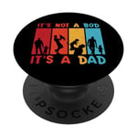 It's Not a Bod, It's a Dad Retro Vintage Fatherhood Figure PopSockets Swappable PopGrip