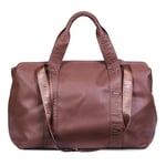 CHILDHOME, Mommy Bag, Sac à Langer, Maternité, Sac voyage, Grande Contenance,Tapis à Langer, Bandoulière Ajustable, Compartimenté, Poche Isotherme,Passage pour Valise, Simili Marron Foncé