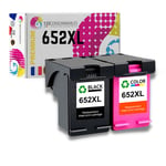 Pack compatible HP 652XL noir et couleur