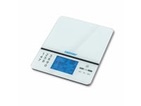 Zelmer Zks1500n, Elektronisk Kjøkkenvekt, 5 Kg, 1 G, Hvit, Herdet Glass, Lcd