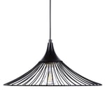 Lustre Lampe Suspension Filaire en Métal Noir E27 Max. 60W Éclairage Tendance p