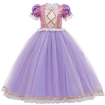 Disney Tangled Rapunzel Princess Klänningar Flickor Cosplay Isabella Kostymer Barn Klä Upp Karneval Festklänning Halloween Kläder 2-3T(Tag 100) Rapunzel Dress A