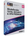 BitDefender Total Security & Premium VPN (5 device - 2 year)