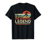 Vintage Running Dad The Man The Myth The Legend Runner Gift T-Shirt