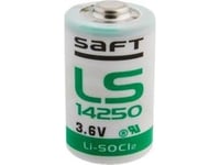 Saft Lithium Battery, Ls14250, 3.6V, Saft, Spsaf-14250-Stdh