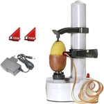 Multifonction Électrique Éplucheur Automatique Tournant Pomme Patate Peeling Machine Légume Coupeur Peeling Outil (Blanc) - Lablanc