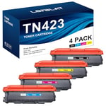 LOFBLAT TN423 Cartouche de Toner Compatible pour Brother TN423 TN-423 TN421 pour HL-L8260CDW HL-L8360CDW MFC-L8690CDW MFC-L8900CDW DCP-L8410CDN DCP-L8410CDW DCP-L8410CDN (Noir Cyan Magenta Jaune)