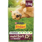 Purina Friskies Nutri Soft Croquettes Chiens avec Boeuf 6 boîtes de 1,5 kg