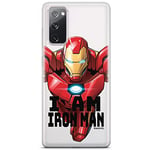 ERT GROUP mobile phone case for Samsung S20 FE / S20 FE 5G original and officially Licensed Marvel pattern Iron Man 029 optimally adapted to the shape of the mobile phone, partially transparent