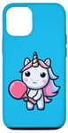 Coque pour iPhone 13 Pro Licorne Avec Batte De Tennis De Table Pour Ping-pong