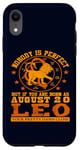 iPhone XR Leo Zodiac Sign August 20 Funny Horoscope Lion Birthday Case