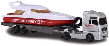 MAJORETTE TRAILER - MAN TGX XXL REMORQUE YACHT ODYSSEY 51 / NEUF EN BOITE