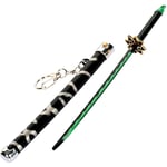 Demon Slayer Svärd Mini Katana Nyckelring Anime Figur Tanjiro För Män Kimetsu No Yaiba Zenitsu Nyckelring Cosplay Hänge