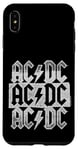 Coque pour iPhone XS Max AC/DC - Triple logo empilé vieilli