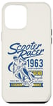 Coque pour iPhone 15 Plus Scooter Racer Retro Vintage Style vieilli