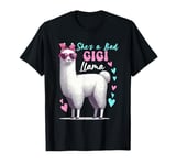 She's A Bad Funny Joke Gigi Cute Llama Mother's Day Farm T-Shirt