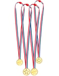 4 stk Medaljer med Snor