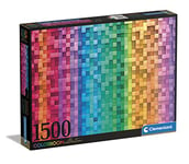 Clementoni - 31689 - Colorboom Collection Puzzle - Pixel - Puzzle Adulte 1500 pièces, Puzzle Gradient, Divertissement Adulte, Puzzle coloré - fabriqué en Italie