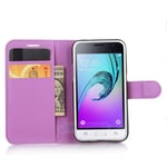 Galaxy J1 2016      Pu Wallet Case    [Purple]