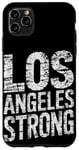 Coque pour iPhone 11 Pro Max Design typographique vieilli solide de Los Angeles