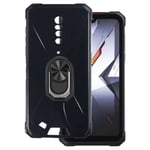 Noir Hotwav Cyber 9 Pro-Coque de protection antichoc en silicone souple avec support de bague, coque de luxe