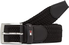 Tommy Hilfiger Ceinture Homme New Adan Belt 3.5 Ceinture En Toile, Noir (Black), 90