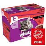 Whiskas 1+ Pouch Meat Selection In Gravy 12 X 100g