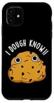 Coque pour iPhone 11 Jeu de mots « I Dough Know Funny Food »