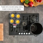 (Open Flame)Frying Pan 4 Moulds Kitchen Breakfast Pancakes Cooking 