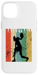 Coque pour iPhone 14 Plus Ballon de basket vintage pour homme et femme, rétro vieilli