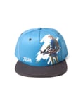 THE LEGEND OF ZELDA BREATH OF THE WILD LINK ARROW PRINTED BLUE SNAPBACK CAP