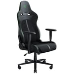 Razer Enki X - Gaming Chair with Integrated Lumbar Support (Desk/Office Chair, Multi-Layer Synthetic Leather, Foam Padding, Head Cushion, Height Adjustable) Black/Green