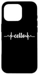 Coque pour iPhone 16 Pro Cello Heartbeat ECG Violoncello Cellists & String Virtuosos