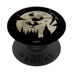 PopSockets Disney Peter Pan Wendy John Micheal & Tink Fly Across Moon PopSockets PopGrip - Support et Grip pour Smartphone/Tablette avec un Top Interchangeable