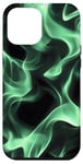 Coque pour iPhone 13 Pro Max Motif flamme verte