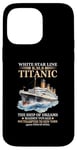 Coque pour iPhone 14 Pro Max Titanic Expert – White Starline RMS Titanic Garçons Filles