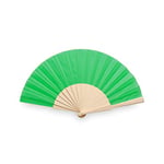 eBuyGB Folding Handheld Fan, Wooden Hand Fan, Wedding Party Accessory, Pocket Sized Fan for Wedding Gift, Party Favours, Summer Holidays, Mini Travel Fan Home Décor - Green