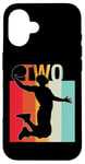 Coque pour iPhone 16 Cadeau rétro joueur de basket-ball 2 ans pour hommes, garçons et enfants