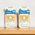 Dr Brown's Teats Options + Y Cut Teat Baby Feeding 2x2 Pack 9month Plus