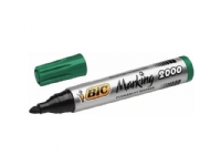 BIC Marking 2000, Grön, Rundad spets, Grön, Silver, 1,7 mm, Kartong, Tyg, Glas, Metall, papper, Plast, Alkoholbaserat bläck