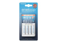 Panasonic Eneloop Smart & Quick K-Kj55mcc40e - 3 T Batterilader - (For 4Xaa, 4Xaaa) 4 X Aa-Type - Nimh - 1900 Mah