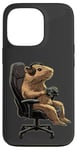 Coque pour iPhone 13 Pro Capybara Gamer Casque de jeu vidéo pour adolescents et joueurs de jeux